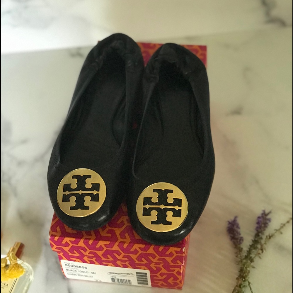 Tory Burch Classic Ballet Flats Excellent Condition